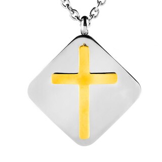 Foto 1 | Collar West Coast Jewelry Elya De Acero Inoxidable Chapado En Oro - Venta Internacional.