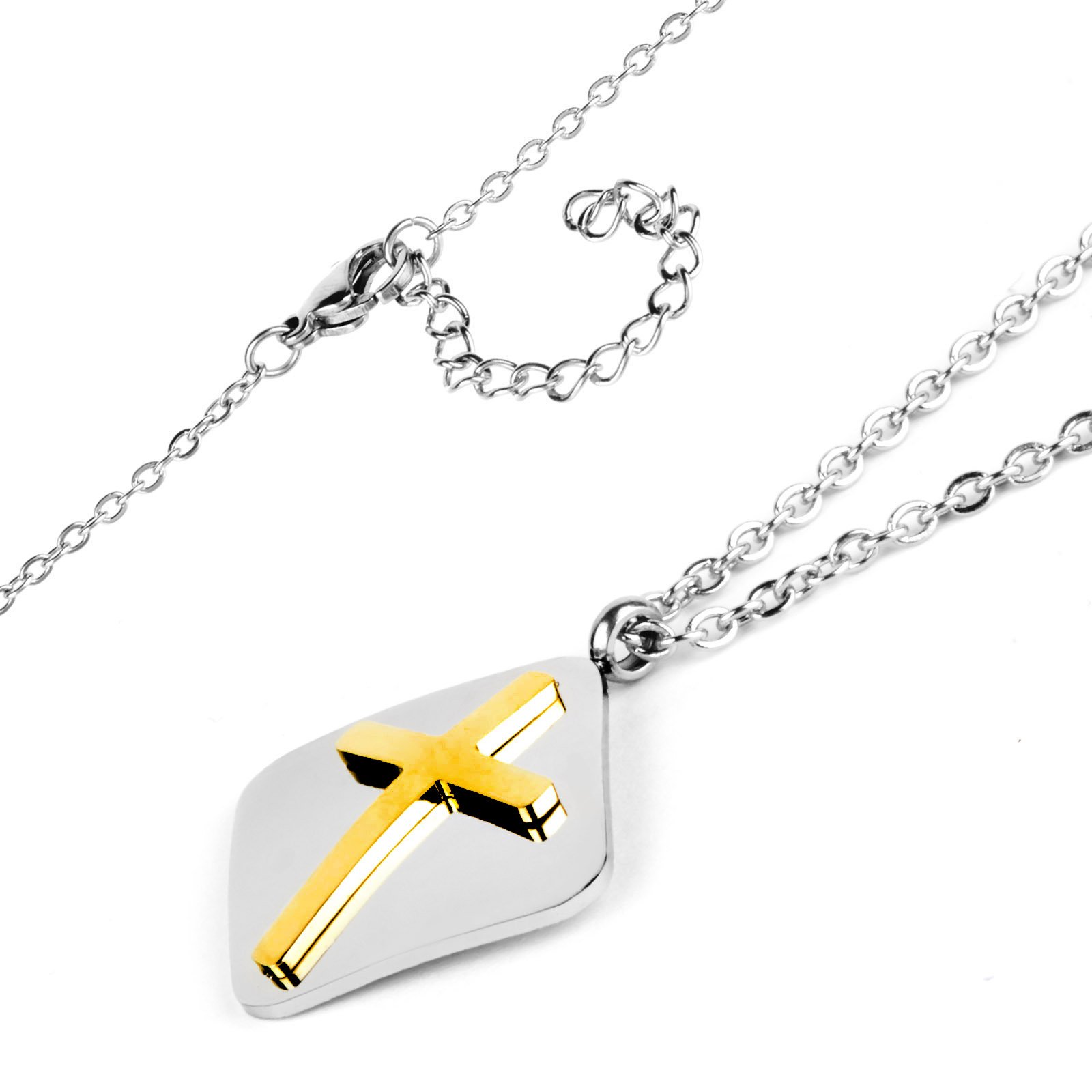 Foto 3 pulgar | Collar West Coast Jewelry Elya De Acero Inoxidable Chapado En Oro - Venta Internacional.