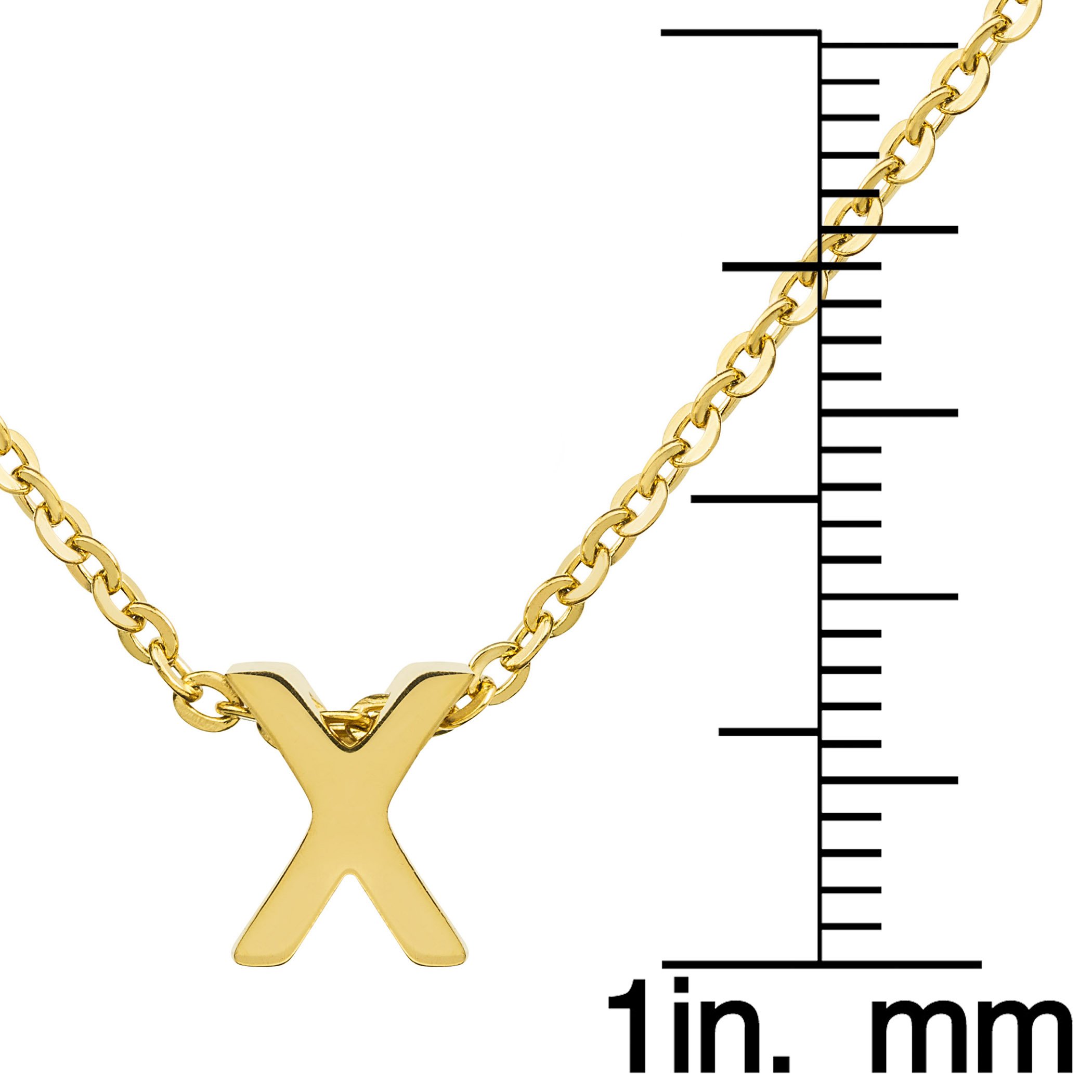 Foto 4 pulgar | Collar West Coast Jewelry Elya De Oro De 18 Quilates Y Acero Inoxidable - Venta Internacional.