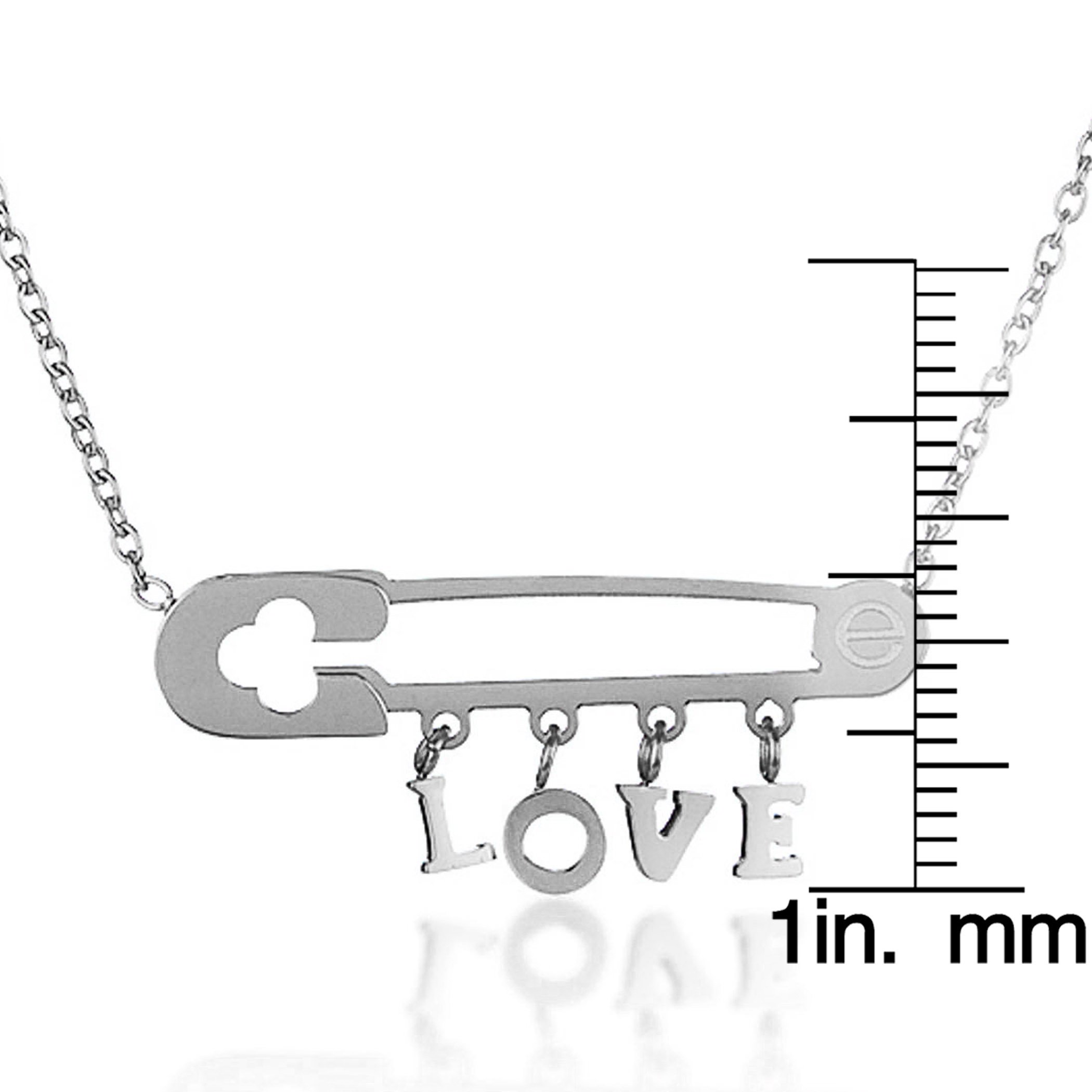 Foto 3 | Collar De Acero Inoxidable West Coast Jewelry Elya Polished Love - Venta Internacional.