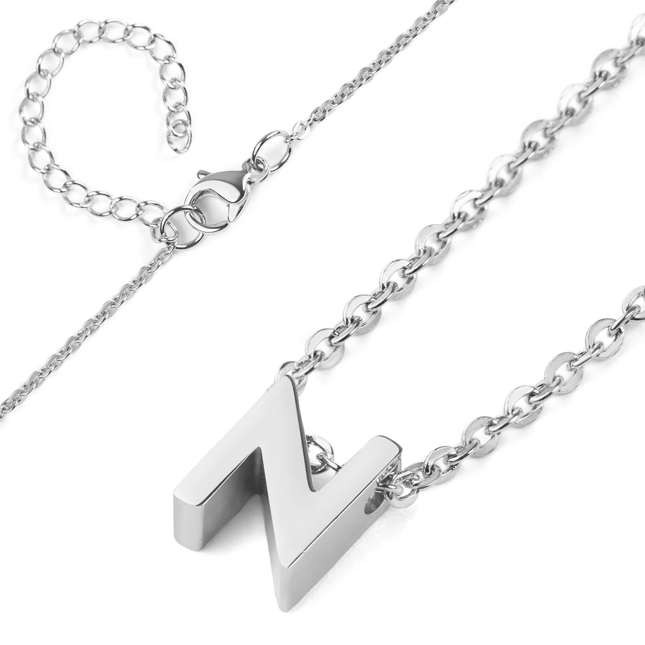 Foto 2 | Collar West Coast Jewelry Elya De Acero Inoxidable Letra N - Venta Internacional.