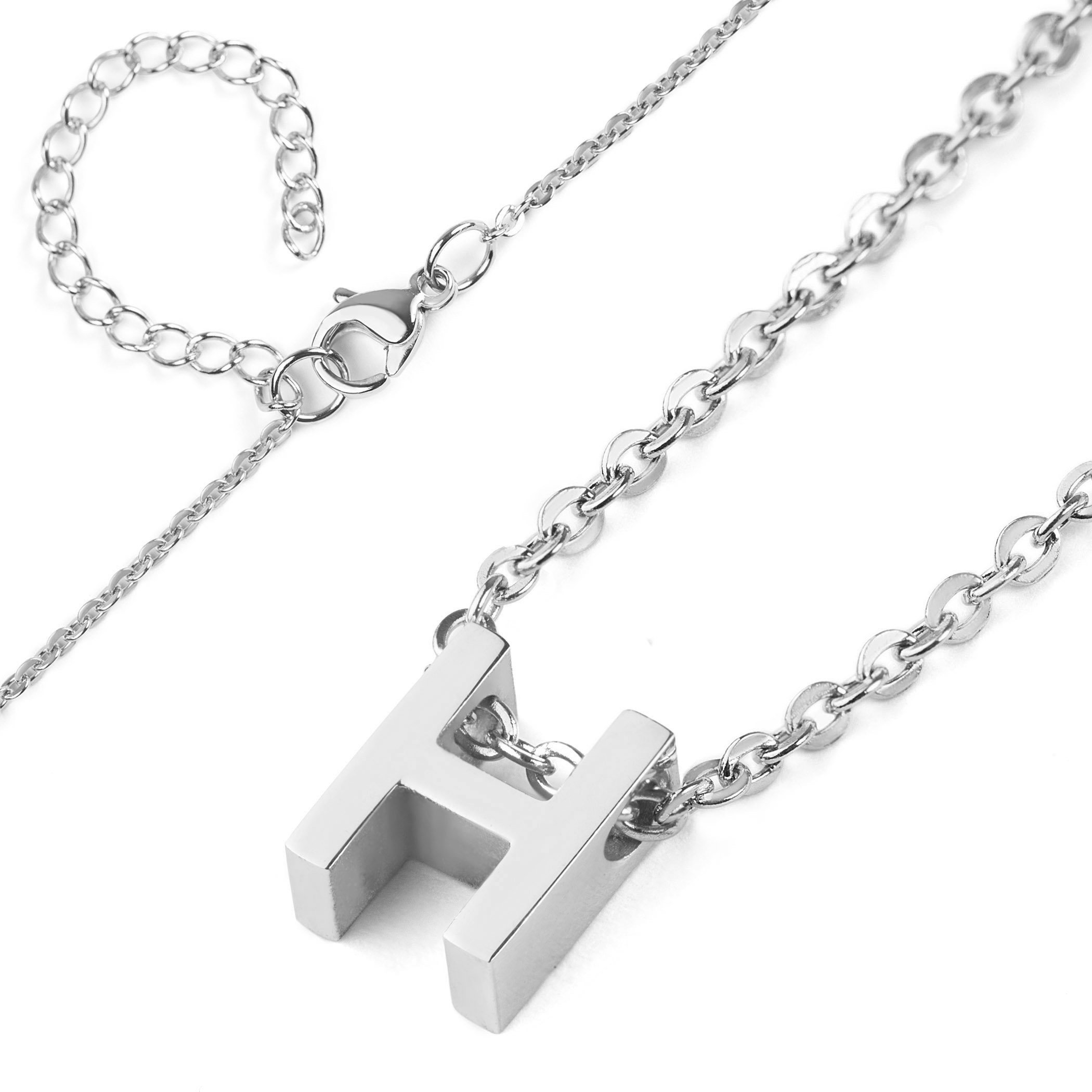 Foto 2 | Collar West Coast Jewelry Elya De Acero Inoxidable Con Letra H - Venta Internacional.