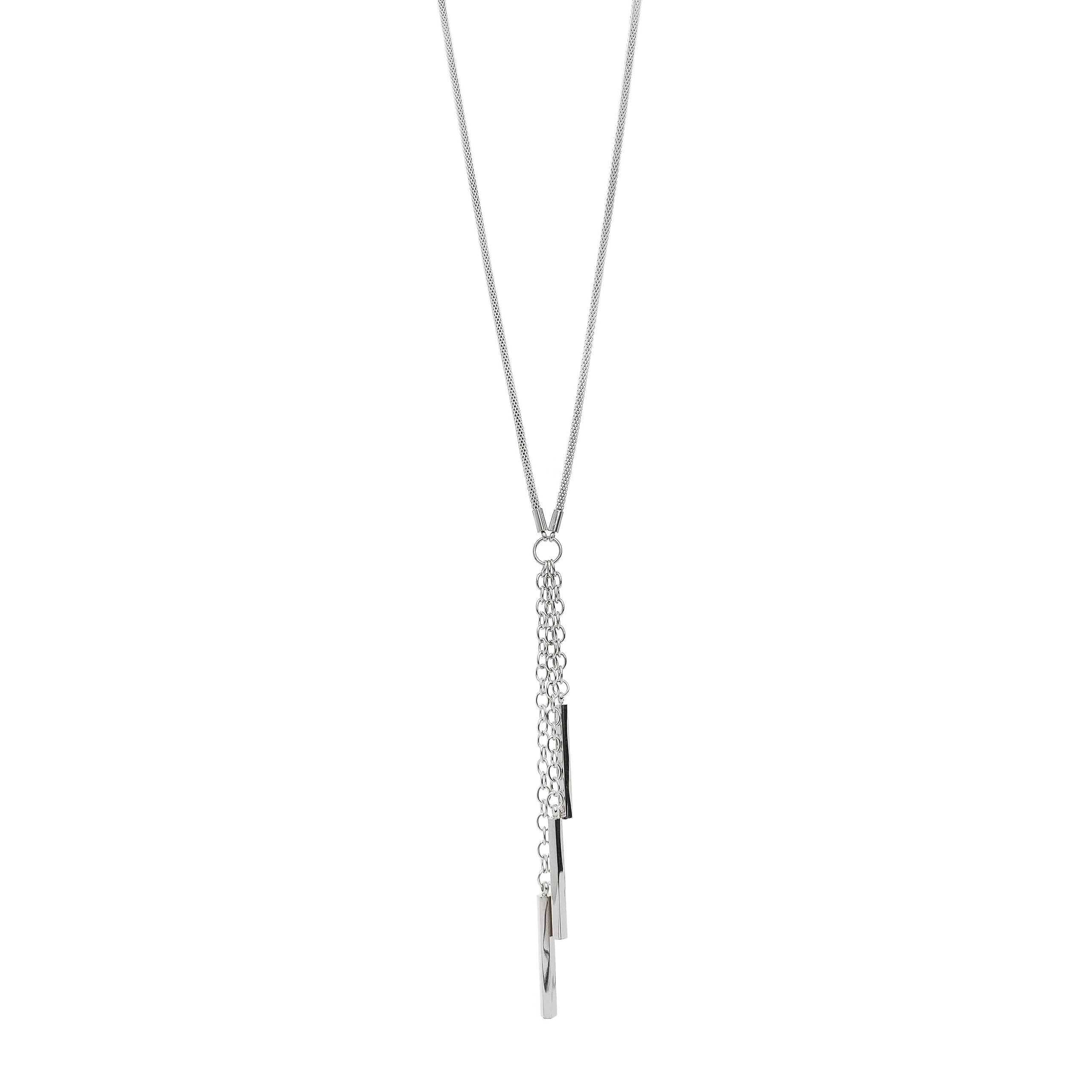 Foto 2 pulgar | Collar Tipo Lazo West Coast Jewelry De Acero Inoxidable Para Mujer - Venta Internacional.
