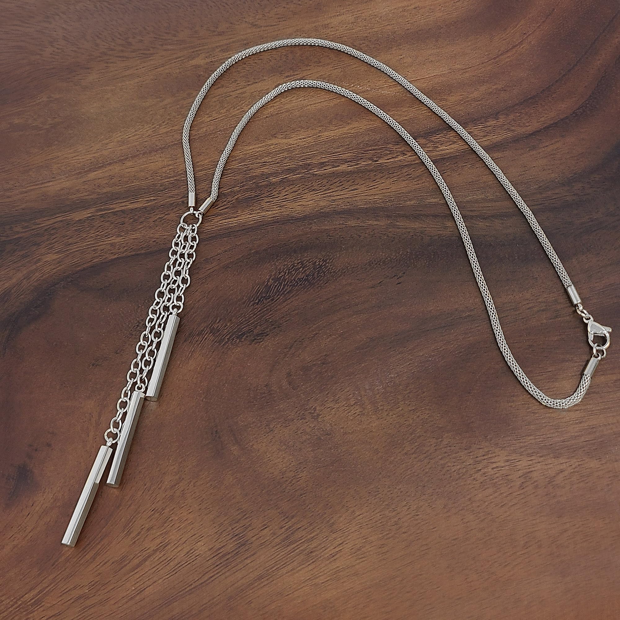 Foto 6 pulgar | Collar Tipo Lazo West Coast Jewelry De Acero Inoxidable Para Mujer - Venta Internacional.
