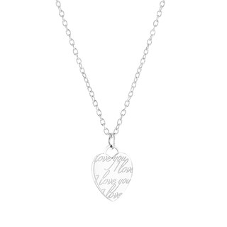 Foto 2 | Collar De Acero Inoxidable West Coast Jewelry Elya «i Love You» - Venta Internacional.