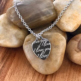 Foto 4 | Collar De Acero Inoxidable West Coast Jewelry Elya «i Love You» - Venta Internacional.