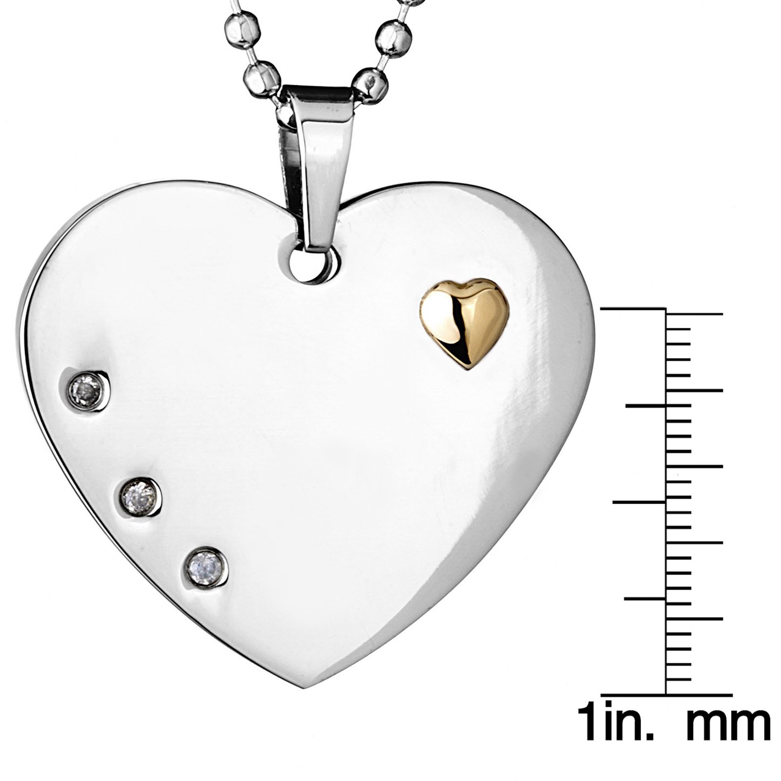 Foto 4 pulgar | Collar West Coast Jewelry Elya De Acero Inoxidable Chapado En Oro - Venta Internacional.