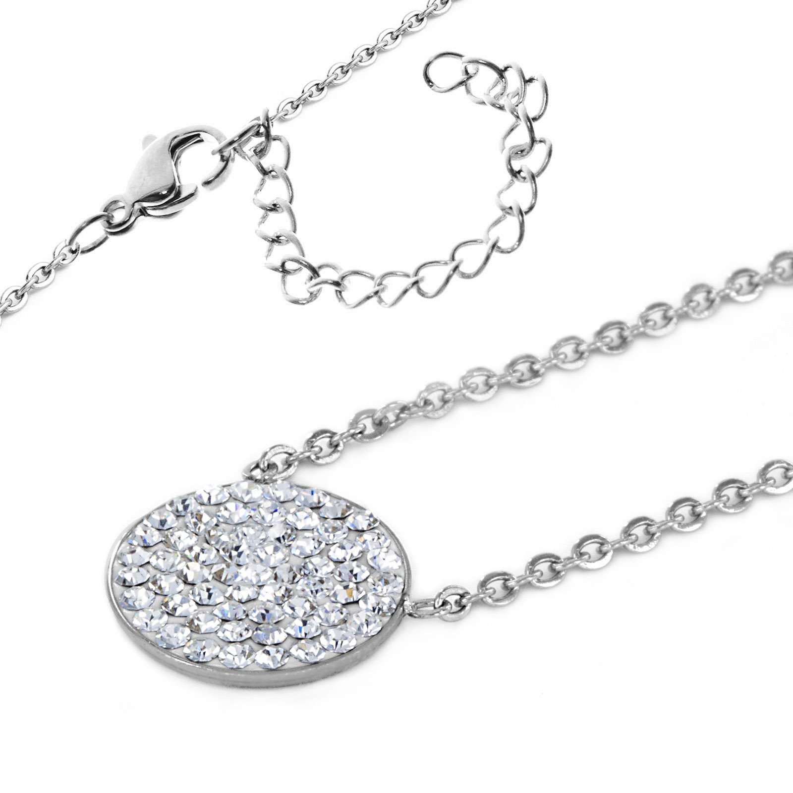Foto 3 pulgar | Collar West Coast Jewelry Elya De Acero Inoxidable Con Cristal - Venta Internacional.