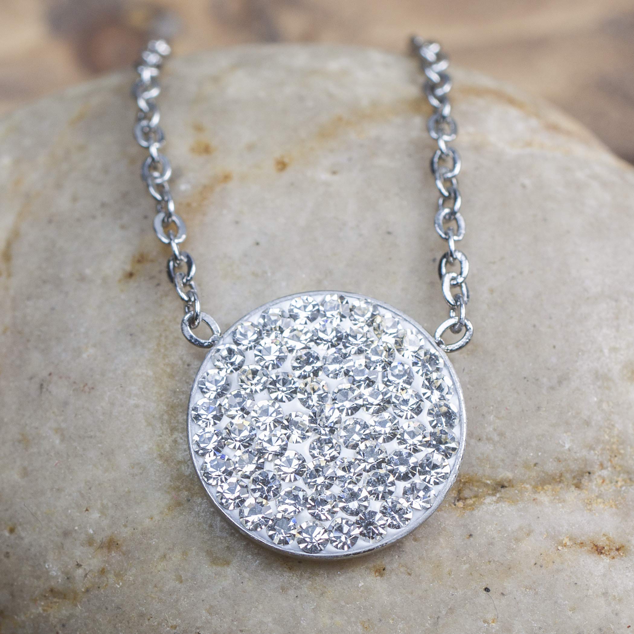Foto 6 pulgar | Collar West Coast Jewelry Elya De Acero Inoxidable Con Cristal - Venta Internacional.