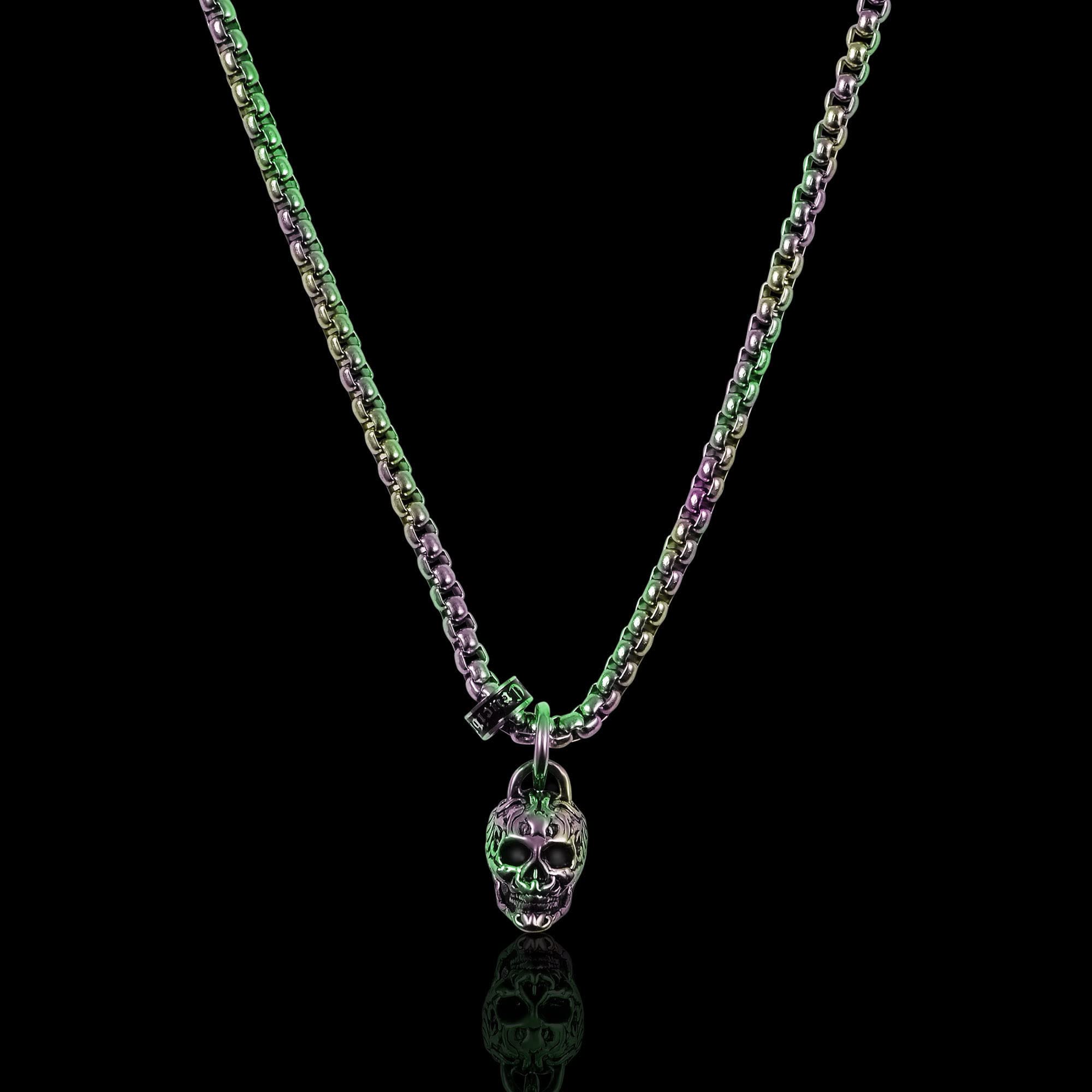 Foto 4 | Collar Crisol Envejecido Y Pulido Chapado En Iridiscente - Venta Internacional.
