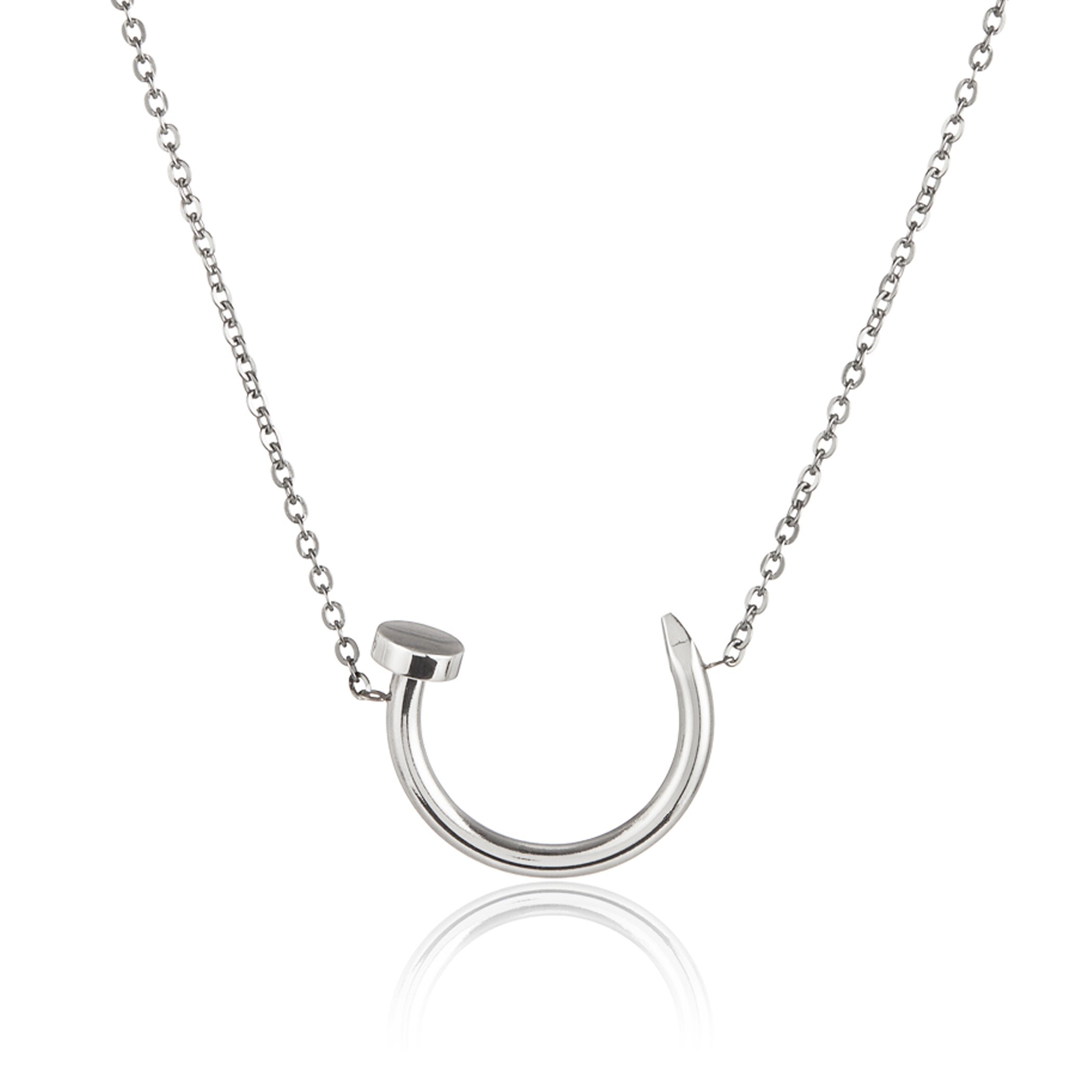 Foto 2 pulgar | Collar De Acero Inoxidable Con Forma De Clavo Elya De West Coast Jewelry - Venta Internacional.