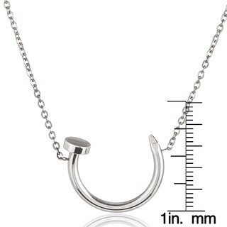 Foto 3 | Collar De Acero Inoxidable Con Forma De Clavo Elya De West Coast Jewelry - Venta Internacional.
