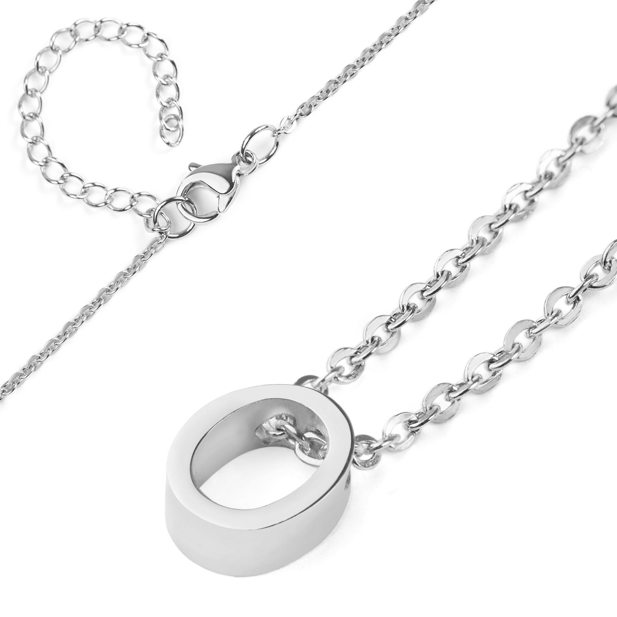 Foto 2 | Collar West Coast Jewelry Elya De Acero Inoxidable Letra O - Venta Internacional.