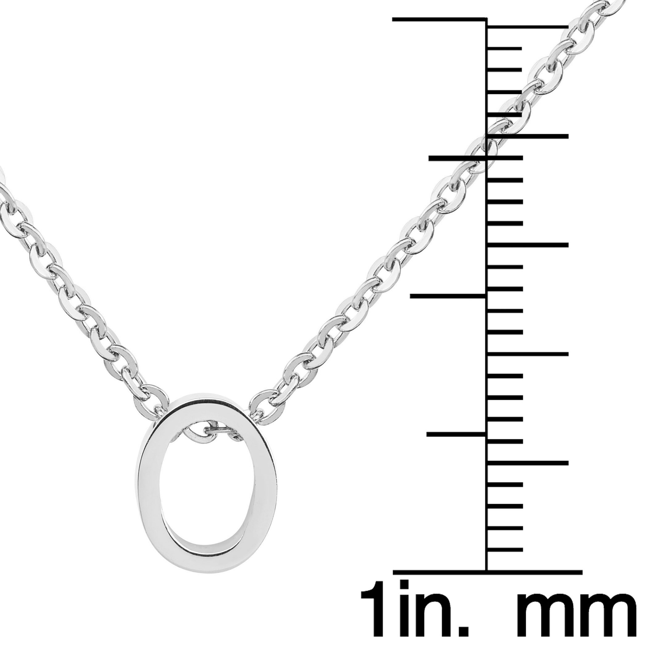 Foto 3 | Collar West Coast Jewelry Elya De Acero Inoxidable Letra O - Venta Internacional.