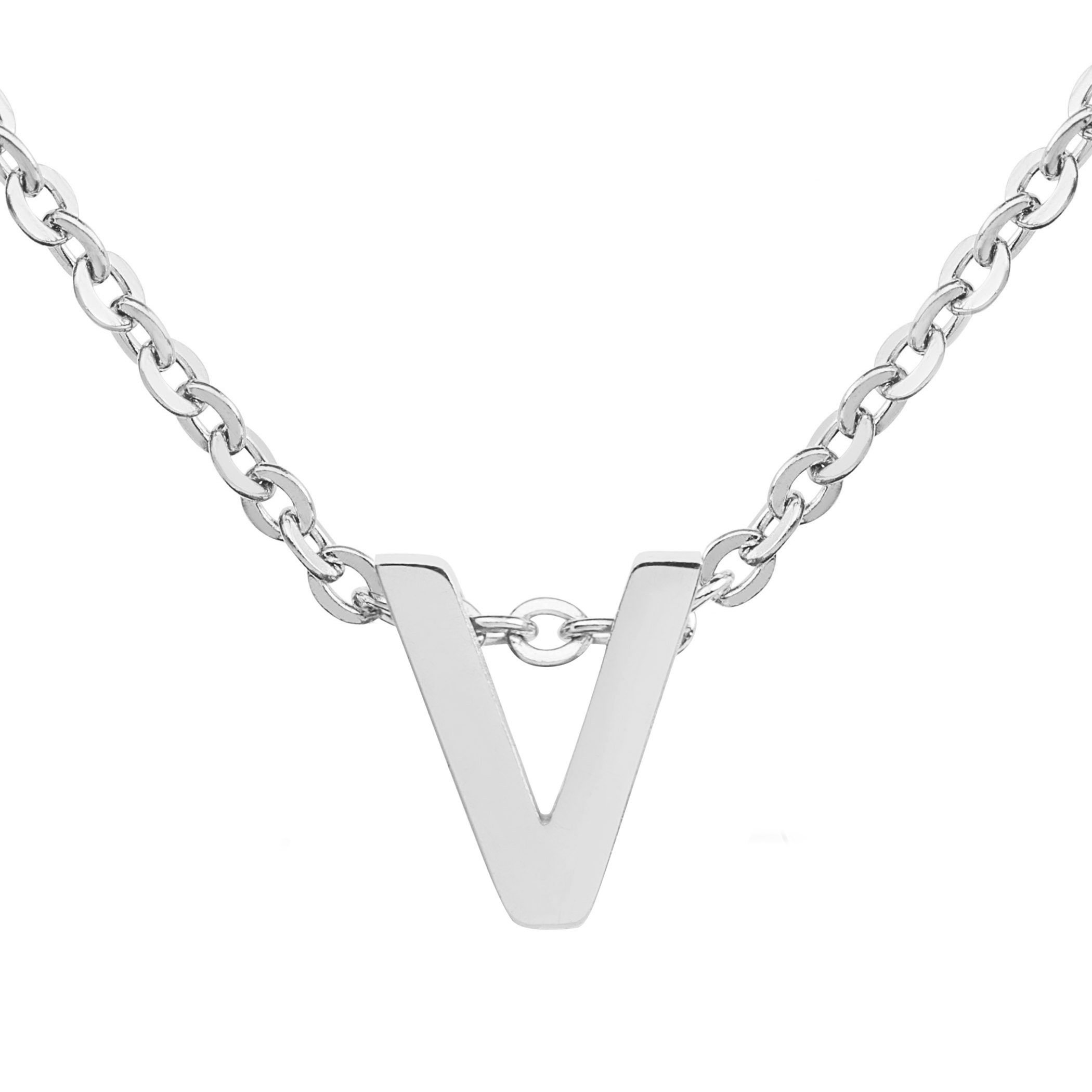 Foto 1 | Collar West Coast Jewelry Elya De Acero Inoxidable Letra V - Venta Internacional.