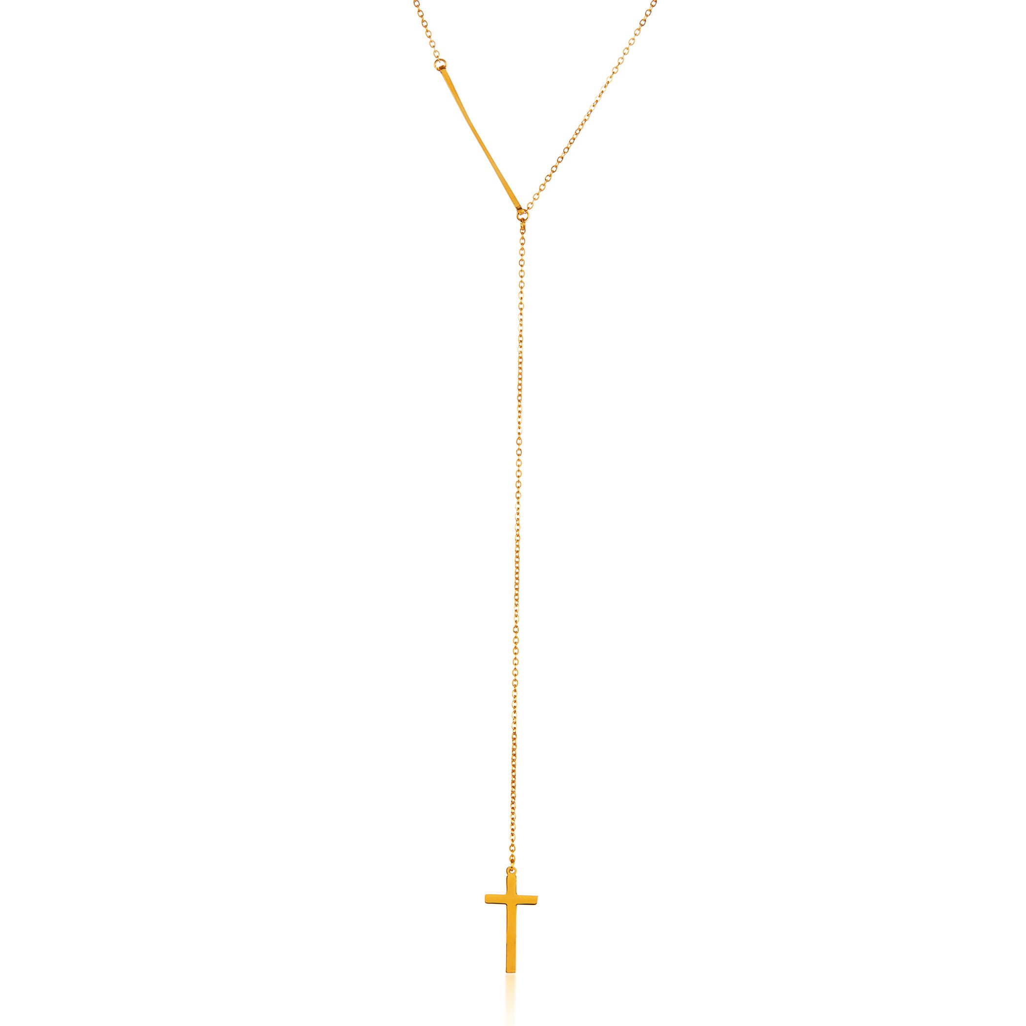 Foto 2 pulgar | Collar West Coast Jewelry Elya De Acero Inoxidable Chapado En Oro - Venta Internacional.
