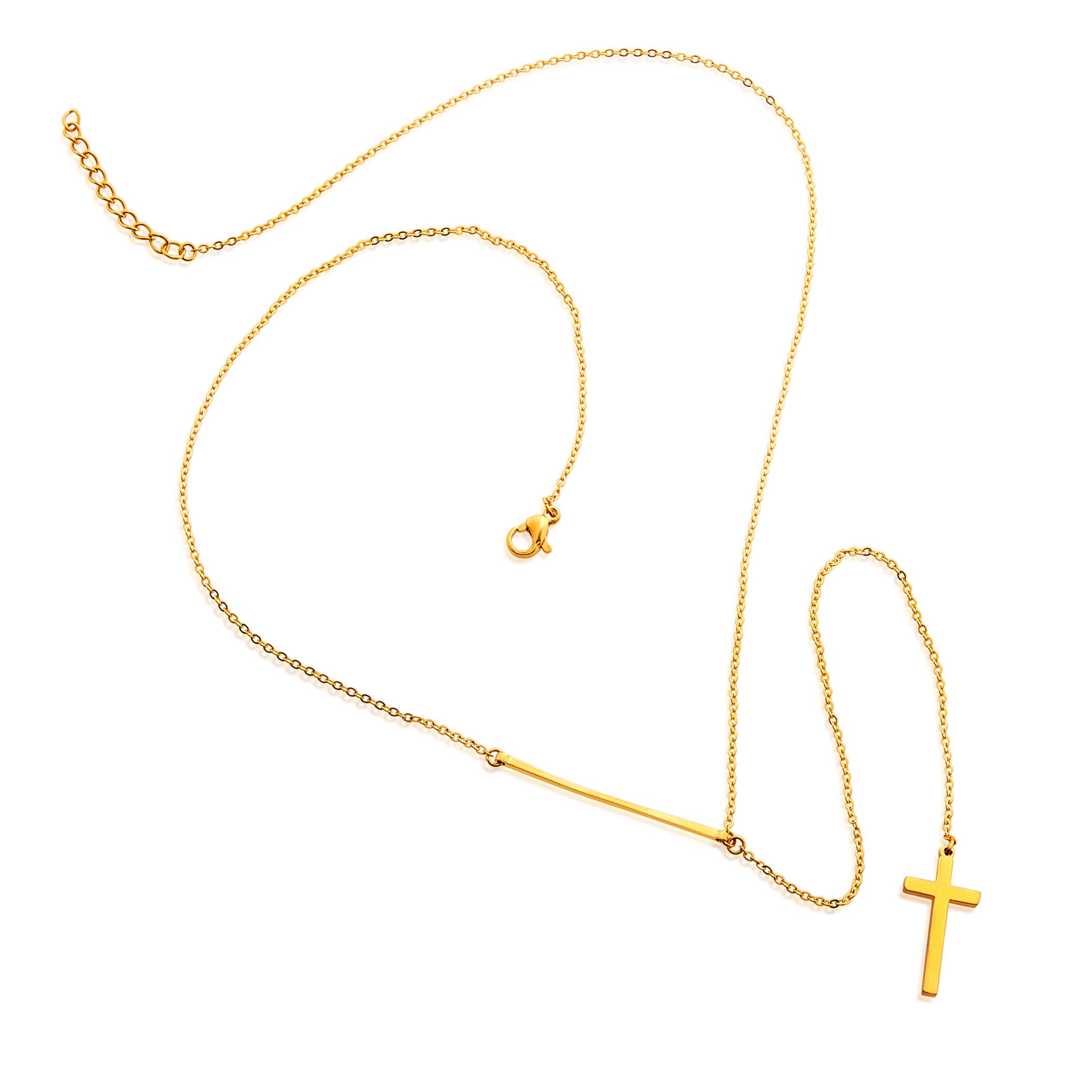 Foto 2 | Collar West Coast Jewelry Elya De Acero Inoxidable Chapado En Oro - Venta Internacional.