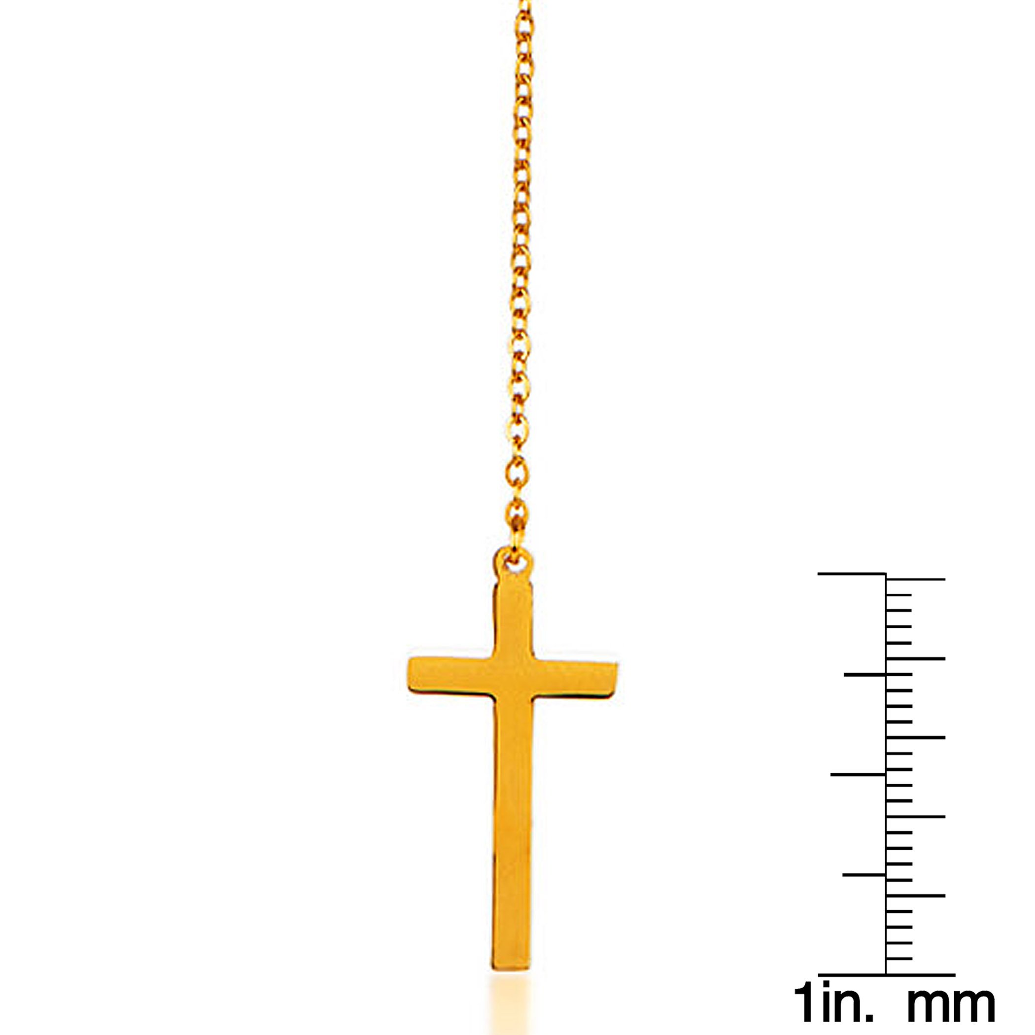 Foto 4 pulgar | Collar West Coast Jewelry Elya De Acero Inoxidable Chapado En Oro - Venta Internacional.