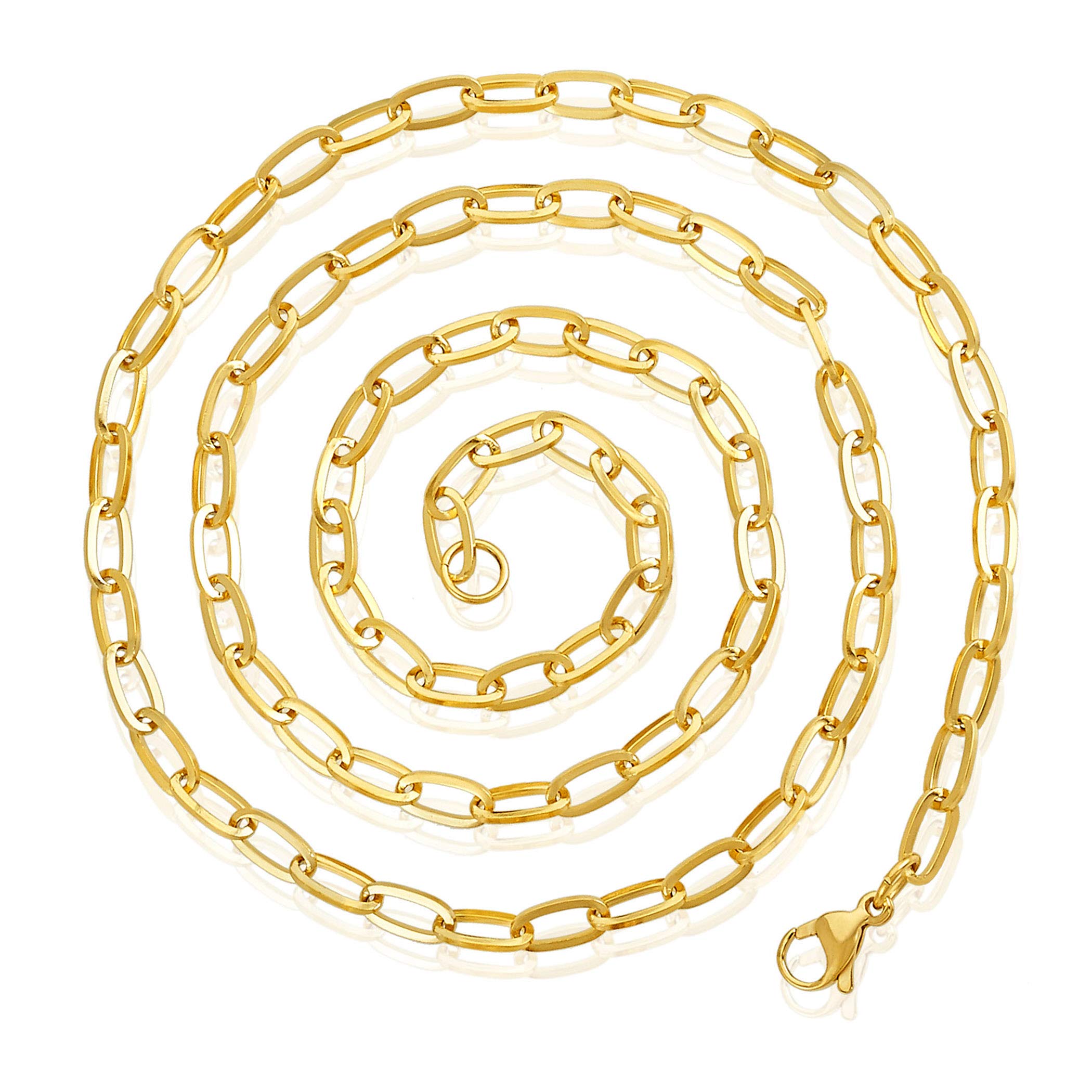Foto 2 pulgar | Collar West Coast Jewelry Elya De Acero Inoxidable Chapado En Oro - Venta Internacional.