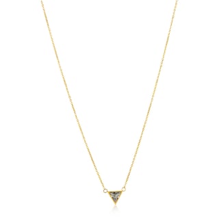 Foto 4 | Collar Elya Con Forma De Triángulo De Circonita Cúbica Pulida Chapado En Oro - Venta Internacional.