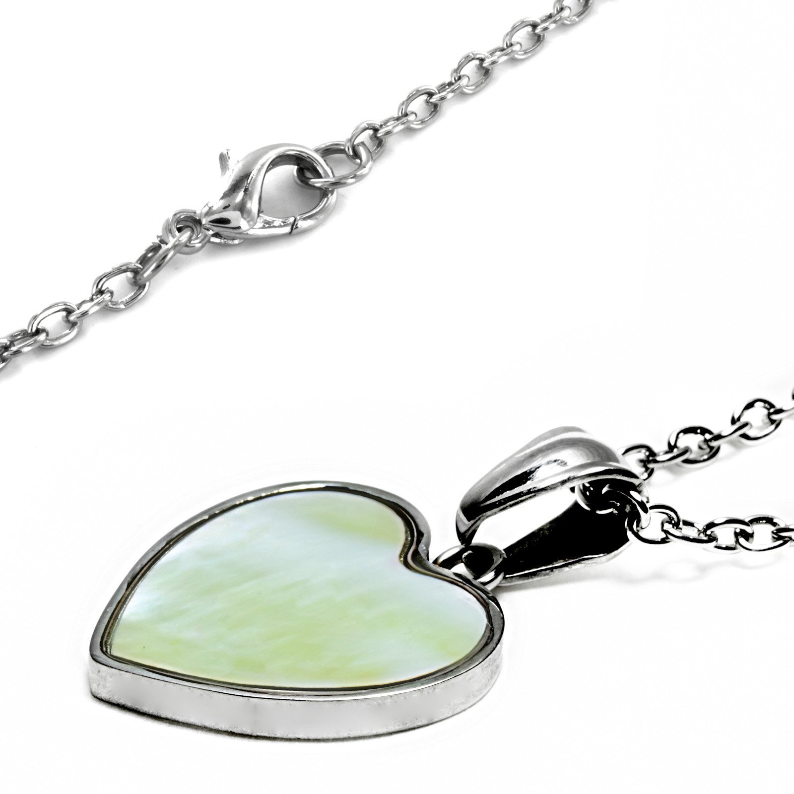Foto 2 | Collar Con Colgante En Forma De Corazón De Acero Inoxidable De West Coast Jewelry - Venta Internacional.
