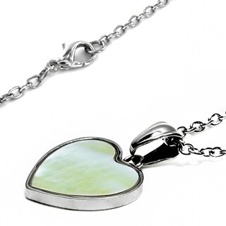 Foto 2 | Collar Con Colgante En Forma De Corazón De Acero Inoxidable De West Coast Jewelry - Venta Internacional.