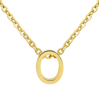 Foto 1 | Collar West Coast Jewelry Elya En Oro De 18 Quilates Con La Letra Inicial O - Venta Internacional.