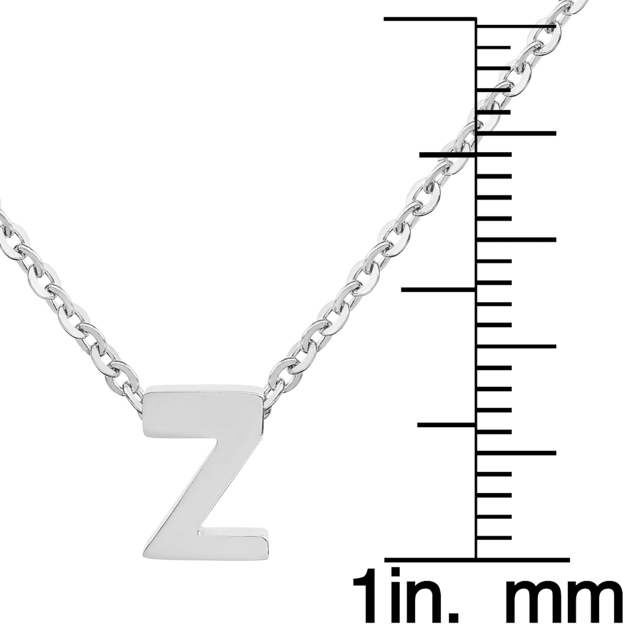 Foto 3 | Collar West Coast Jewelry Elya De Acero Inoxidable Letra Z - Venta Internacional.