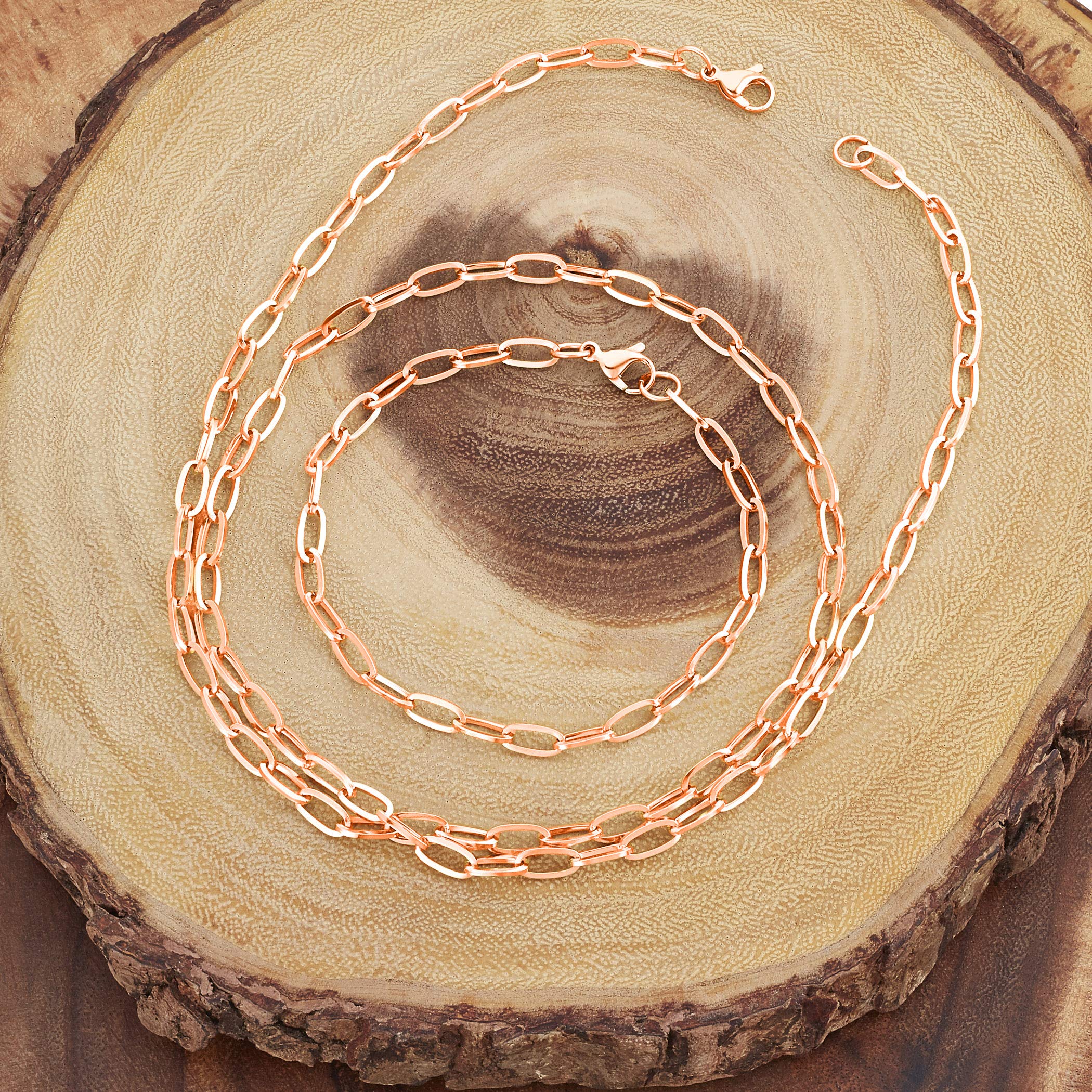 Foto 3 | Collar West Coast Jewelry Elya De Acero Inoxidable Chapado En Oro Rosa - Venta Internacional.