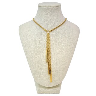 Foto 4 | Collar Lariat De Acero Inoxidable Chapado En Oro, West Coast Jewelry - Venta Internacional.