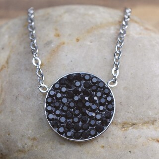Foto 3 | Collar West Coast Jewelry Elya De Acero Inoxidable Con Cristal Negro - Venta Internacional.