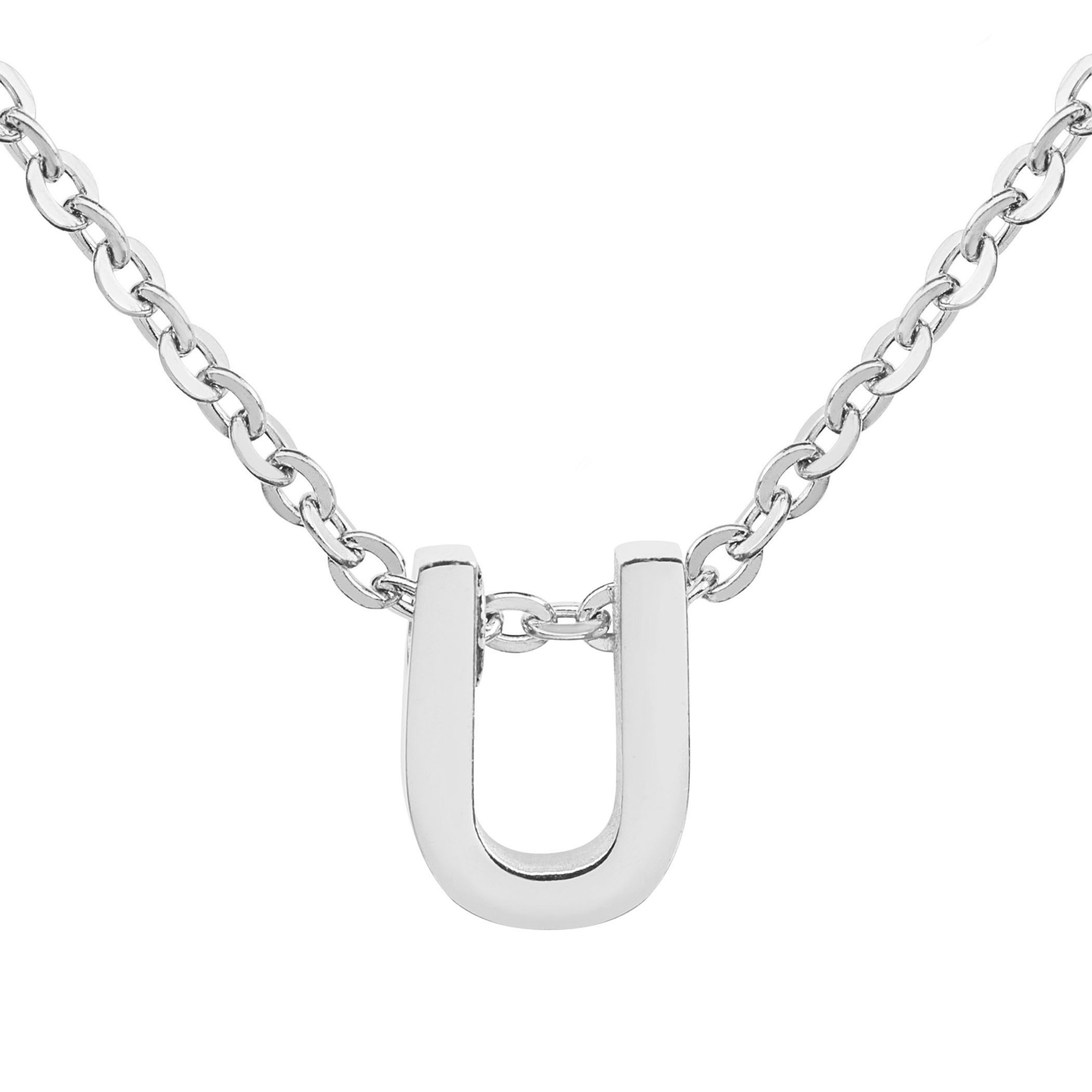 Foto 2 pulgar | Collar West Coast Jewelry Elya De Acero Inoxidable Con Letra U - Venta Internacional.