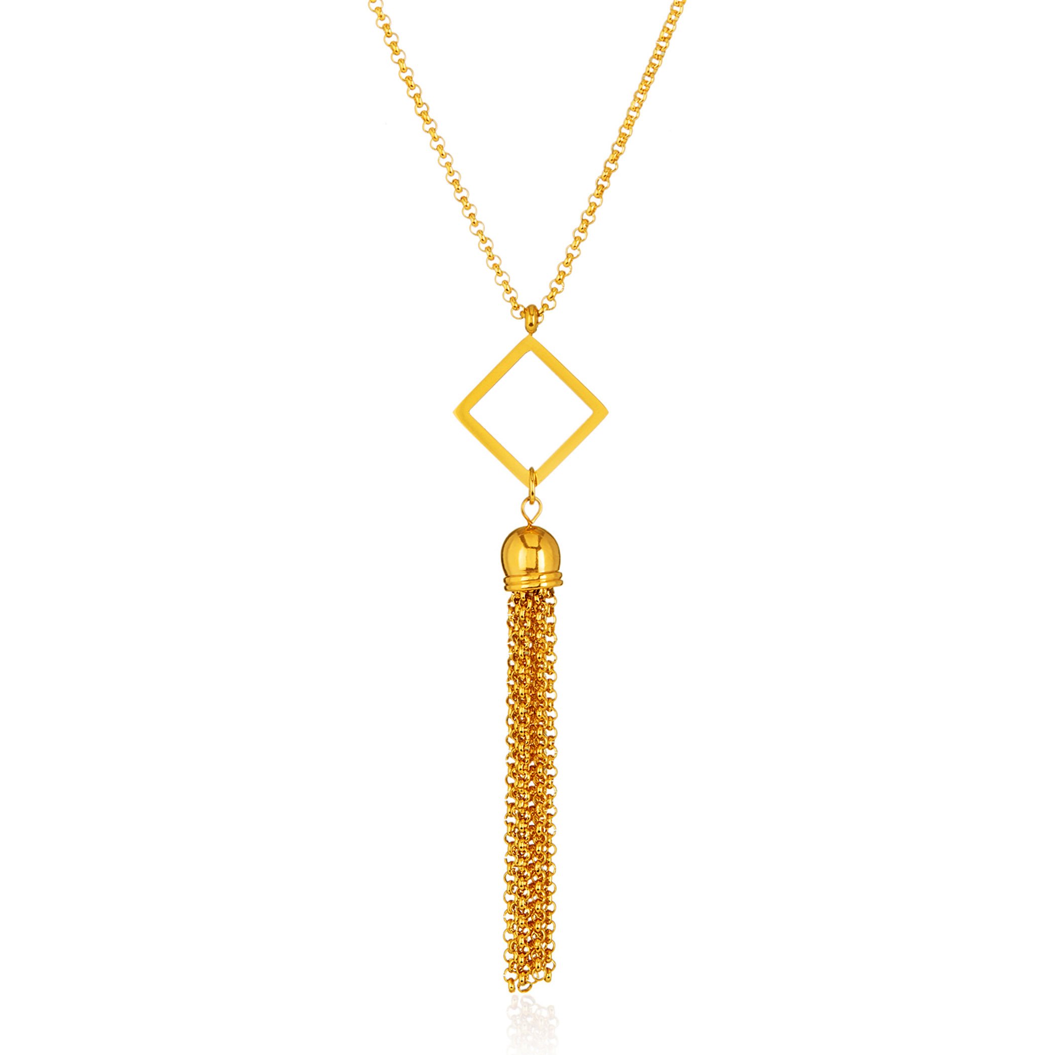 Foto 2 pulgar | Collar West Coast Jewelry Elya De Acero Inoxidable Chapado En Oro - Venta Internacional.