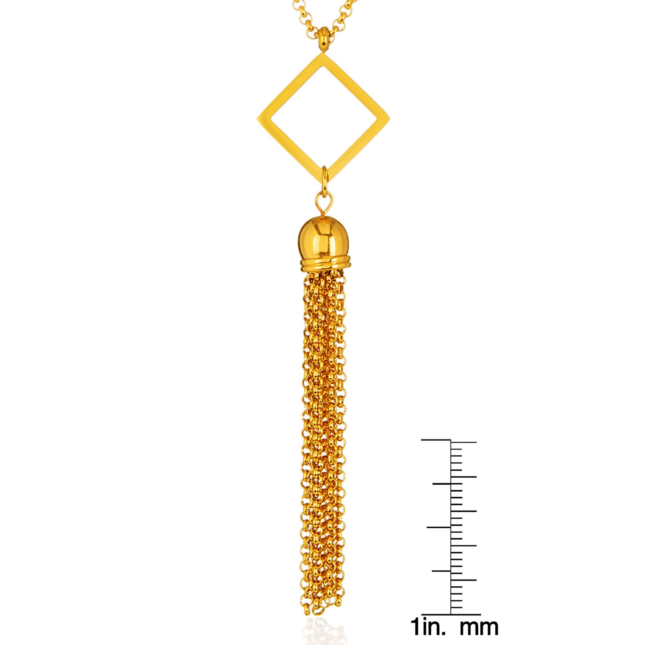 Foto 4 pulgar | Collar West Coast Jewelry Elya De Acero Inoxidable Chapado En Oro - Venta Internacional.
