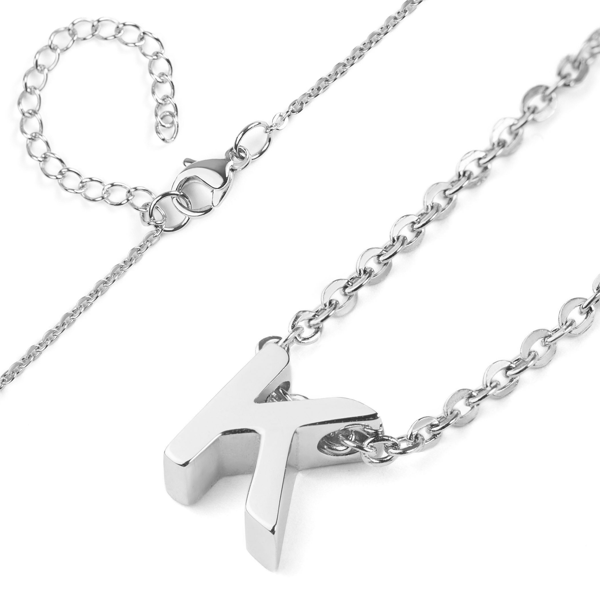 Foto 2 | Collar West Coast Jewelry Elya De Acero Inoxidable Letra K - Venta Internacional.