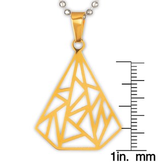 Foto 3 | Collar Con Colgante Triangular Elya De West Coast Jewelry Chapado En Oro - Venta Internacional.