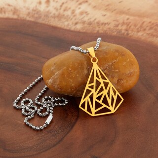 Foto 4 | Collar Con Colgante Triangular Elya De West Coast Jewelry Chapado En Oro - Venta Internacional.