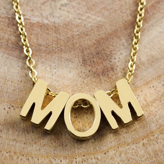 Foto 4 | Collar West Coast Jewelry Elya 'mom' Chapado En Oro De 18 Quilates - Venta Internacional.
