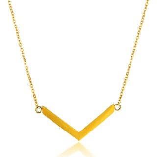 Foto 1 | Collar West Coast Jewelry Elya De Acero Inoxidable Chapado En Oro - Venta Internacional.