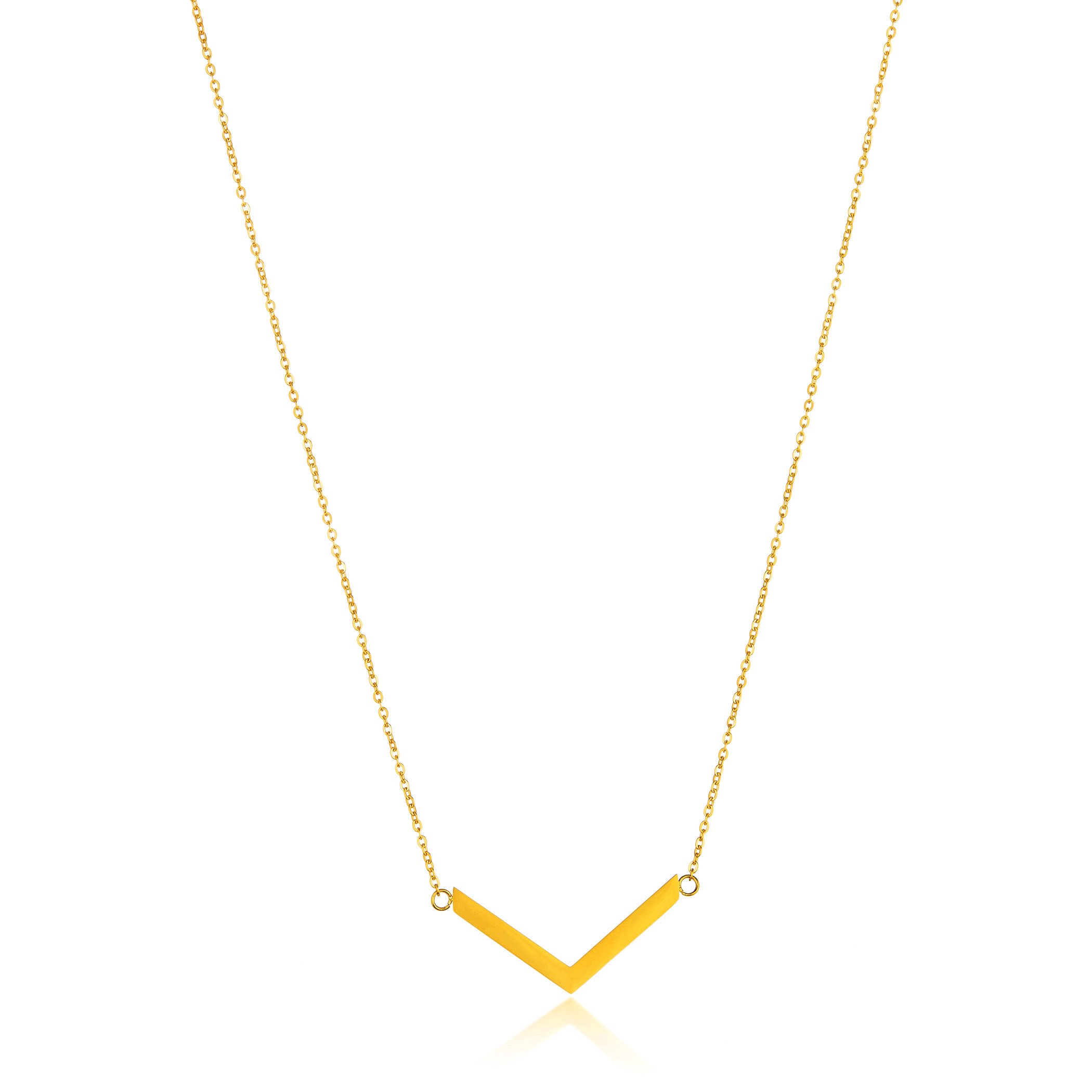 Foto 5 pulgar | Collar West Coast Jewelry Elya De Acero Inoxidable Chapado En Oro - Venta Internacional.