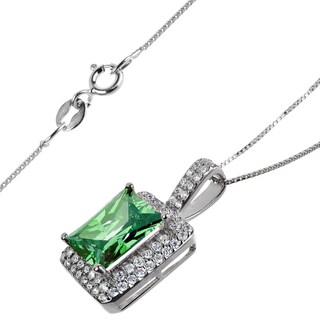 Foto 2 | Collar West Coast Jewelry En Plata De Ley Con Circonita Esmeralda - Venta Internacional.