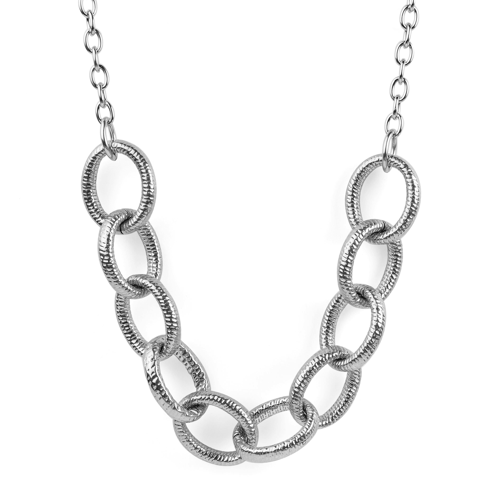Foto 1 | Collar West Coast Jewelry Elya De Acero Inoxidable Con Eslabón Grande - Venta Internacional.