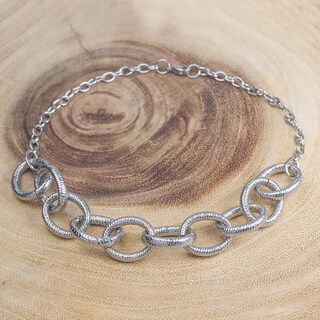 Foto 4 | Collar West Coast Jewelry Elya De Acero Inoxidable Con Eslabón Grande - Venta Internacional.