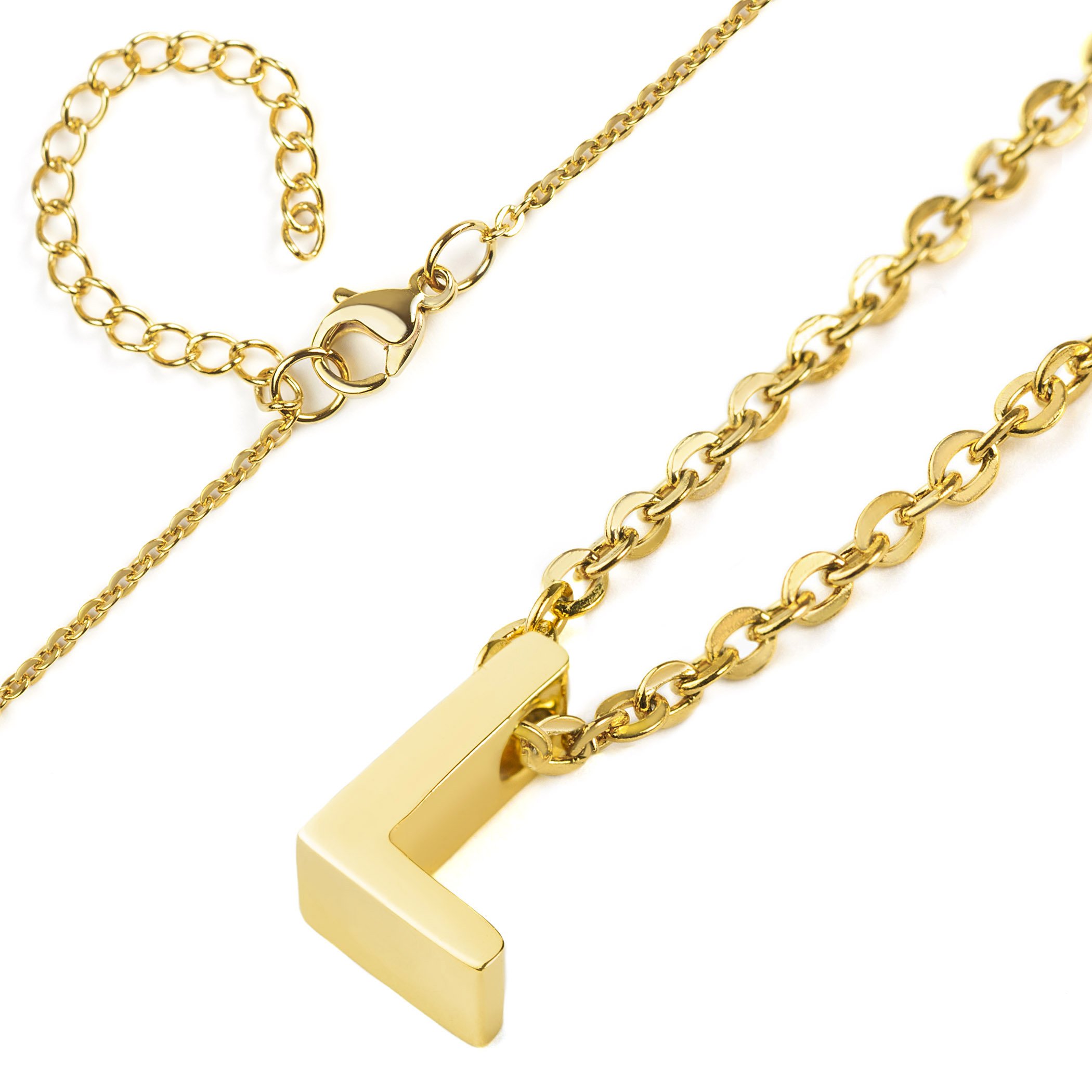 Foto 3 pulgar | Collar West Coast Jewelry Elya De Oro De 18 Quilates Y Acero Inoxidable - Venta Internacional.