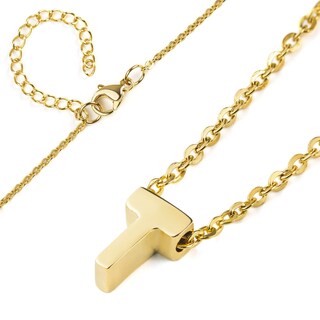 Foto 2 | Collar West Coast Jewelry Elya En Oro De 18 Quilates Con La Inicial T - Venta Internacional.