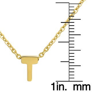 Foto 3 | Collar West Coast Jewelry Elya En Oro De 18 Quilates Con La Inicial T - Venta Internacional.