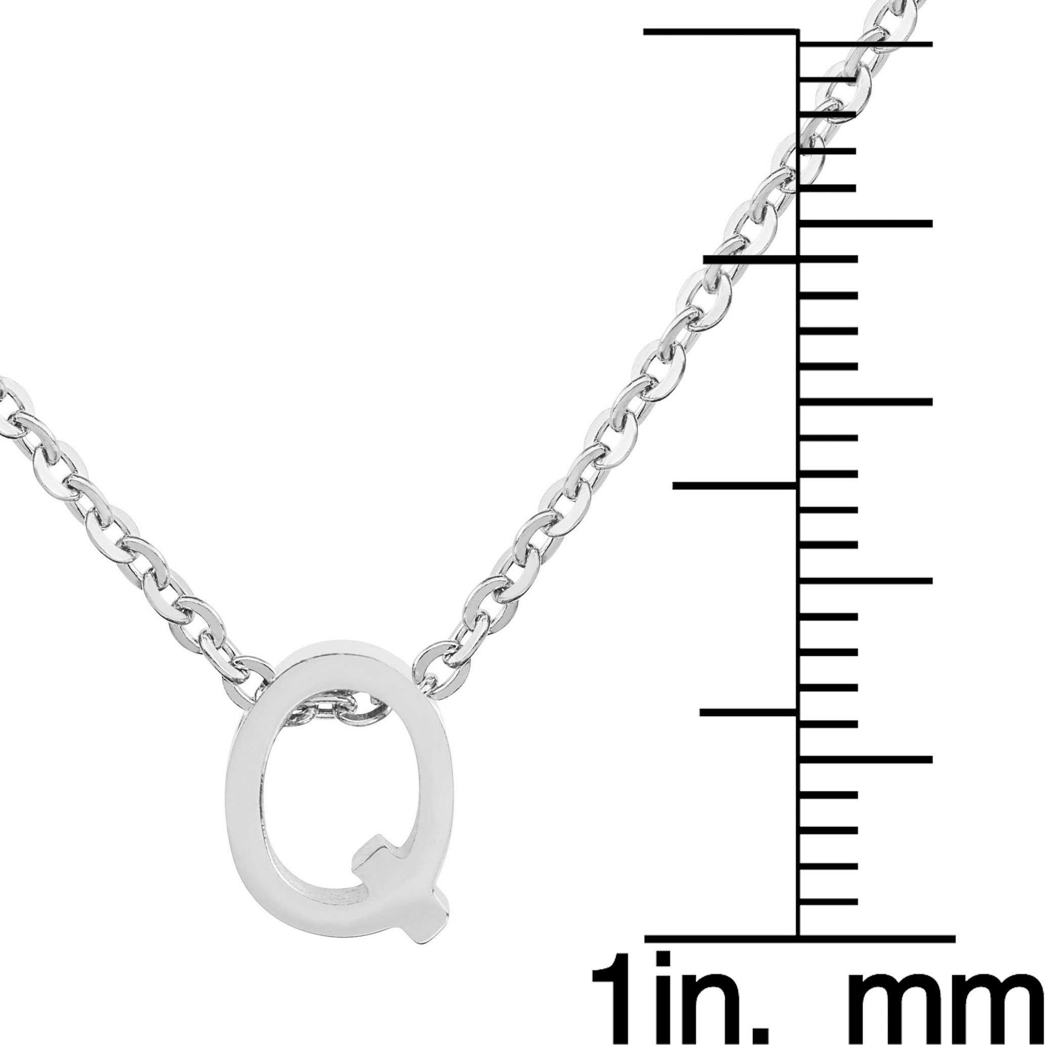 Foto 3 | Collar West Coast Jewelry Elya De Acero Inoxidable Letra Q - Venta Internacional.