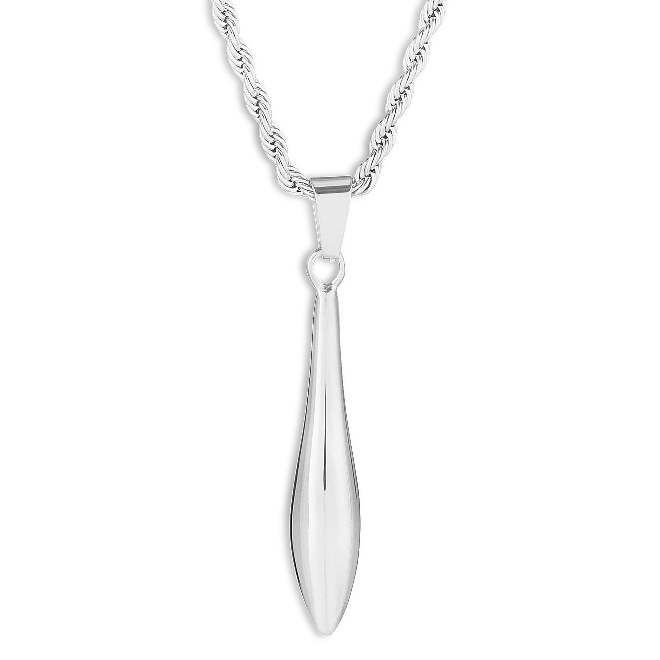 Foto 1 | Collar De Acero Inoxidable Con Forma De Lágrima Elya De West Coast Jewelry - Venta Internacional.