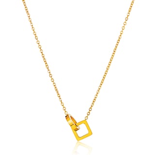 Foto 1 | Collar West Coast Jewelry Elya De Acero Inoxidable Chapado En Oro - Venta Internacional.