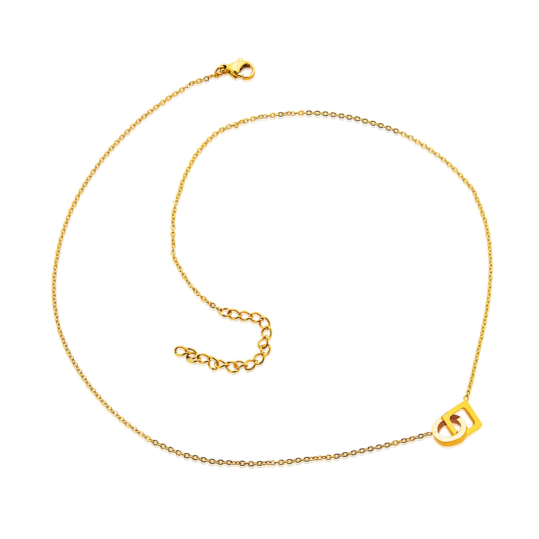 Foto 3 pulgar | Collar West Coast Jewelry Elya De Acero Inoxidable Chapado En Oro - Venta Internacional.